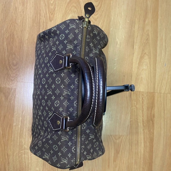 🍂LOUIS VUITTON Brown Monogram Mini Lin Speedy 30 Handbag🍂 - Picture 7 of 14